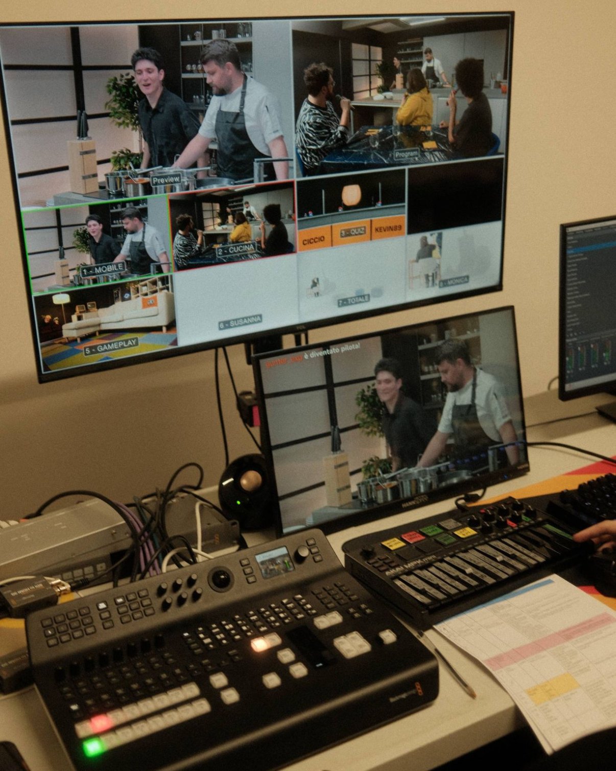 Regia multicamera del live show di Ciccio Merrino